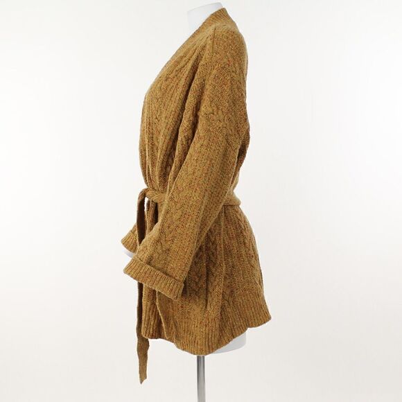 Whistles Oversized Cable Knit Wool Blend Cardigan - Picture 3 of 5